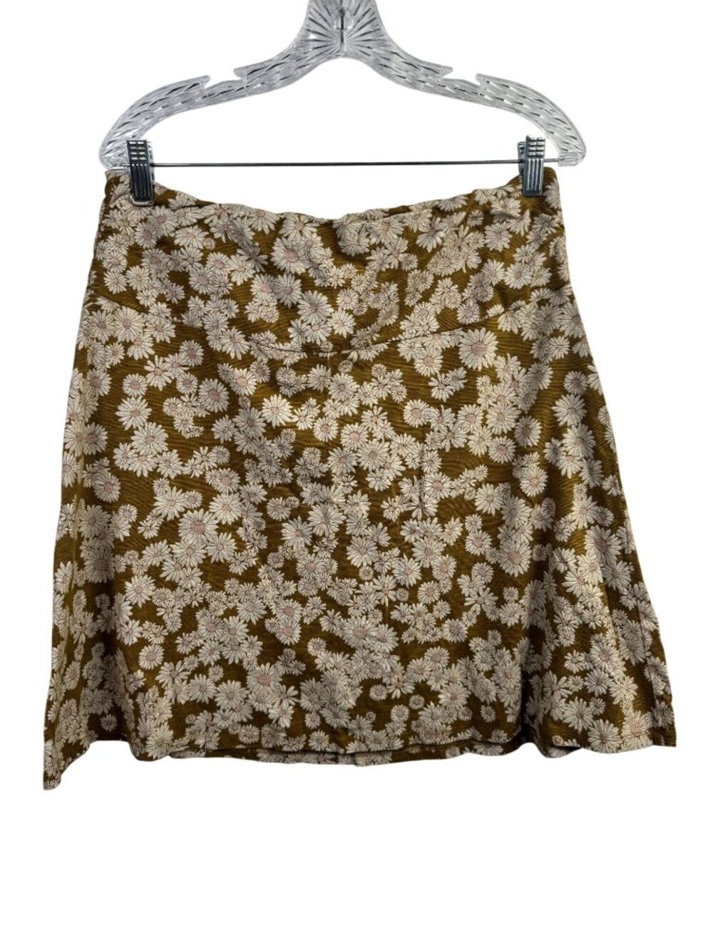 Toad&Co Women Chaka Skirt size XL Floral Daisy Floral Tencel Organic Cotton